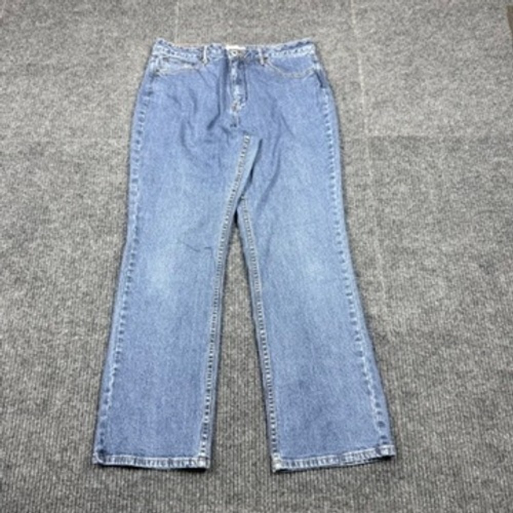 Coldwater Creek Womens Straight Leg Jeans Blue Denim P12 Medium Wash H24689